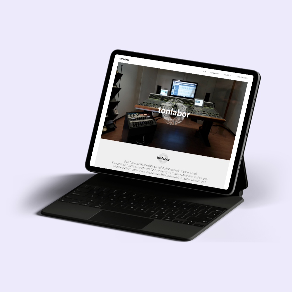 tonlabor – Ein neuer Gesamtauftritt fürs Berner Tonstudio