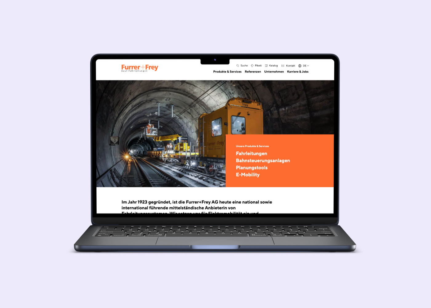 Neue Website für das Berner Traditionsunternehmen Furrer+Frey