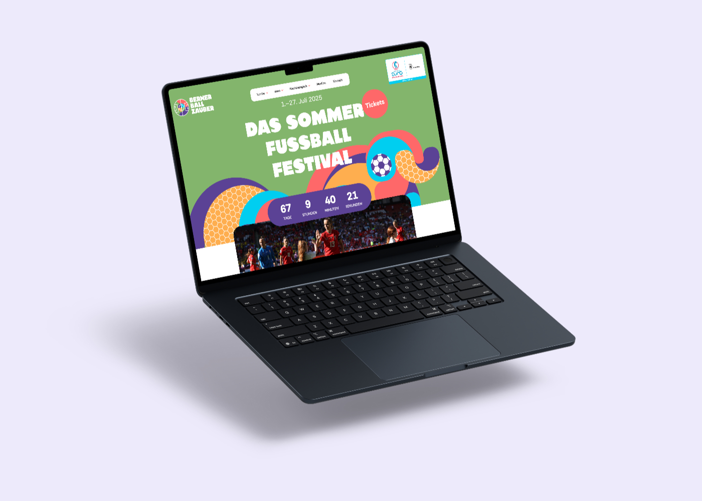 Website für die UEFA Women's EURO 2025