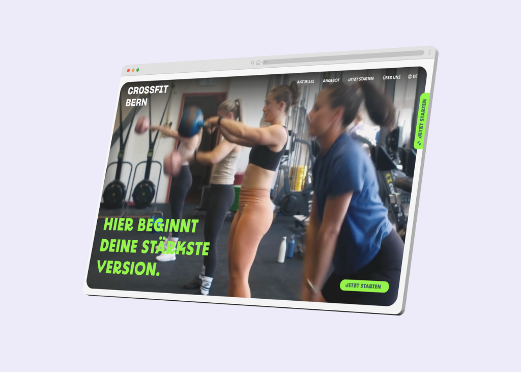 CrossFit Bern: Starkes Design. Starker Auftritt.